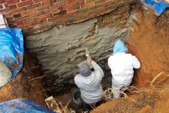 Basement waterproofing services available for residential, commercial, and industrial buildings.