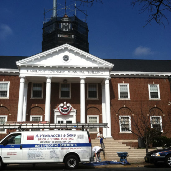 Hamilton Township Municipal Building restoration performed by A. Pennacchi & Sons, Co.